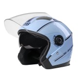 Cumpara ieftin Casca Moto/Scuter FIXATO Italia, Viziera Dubla, Protectie UV, marime universala 56-62cm, Albastra