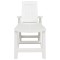 Sezlong, alb, plastic - 3