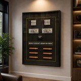Tablou Decorativ Banii Nu Cresc in Copaci,60 x 80 cm,Aliaj de Aluminiu si MDF