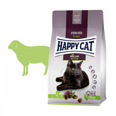 Happy Cat Sterilised Weide-Lamm / miel 1,3 kg foto