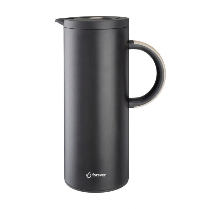 Carafa termoizolanta Forever Inox neagra 1 L
