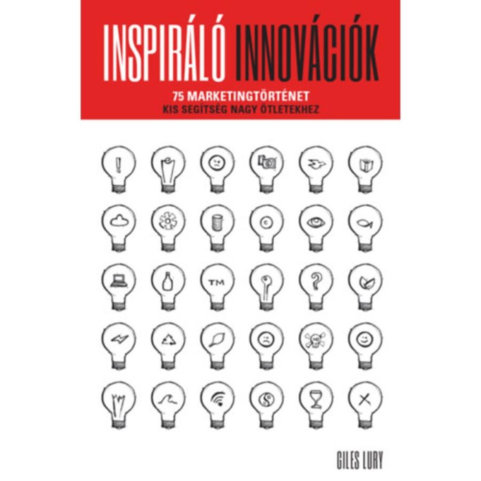 Inspir&aacute;l&oacute; innov&aacute;ci&oacute;k - 75 marketingt&ouml;rt&eacute;net - Kis seg&iacute;ts&eacute;g nagy &ouml;tletekhez - Giles Lury