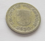 341. Moneda Mozambic 2.5 escudos 1935 - Argint 0.650, Africa