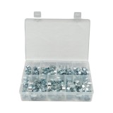 Trusa coliere metalice cu surub pentru furtunuri 8-18 mm, 135 piese