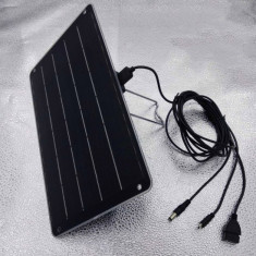 Panou solar incarcator solar USB 5V camping excursii rulota etc foto