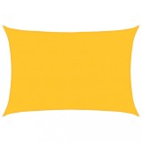 Cumpara ieftin Panza parasolar, galben dreptunghiular 5x6 m, HDPE, 160 g/m&sup2;