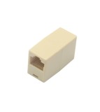 Set 3 Adaptoare Cupla Prelungire Cablu UTP/FTP RJ45 Mama-Mama, 8 Pini, Crem