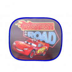 Parasolare auto laterale Cars &quot;Fastest on the Road&quot; 36x44cm, 2buc. AutoDrive ProParts