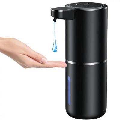 Dozator DolphinMC&amp;reg; cu senzor pentru sapun lichid, detergent 380ml, dispenser automat Negru foto