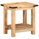 Masa laterala Gossi lemn mango 40x30x40cm noptiera cafea masuta coltar pat living
