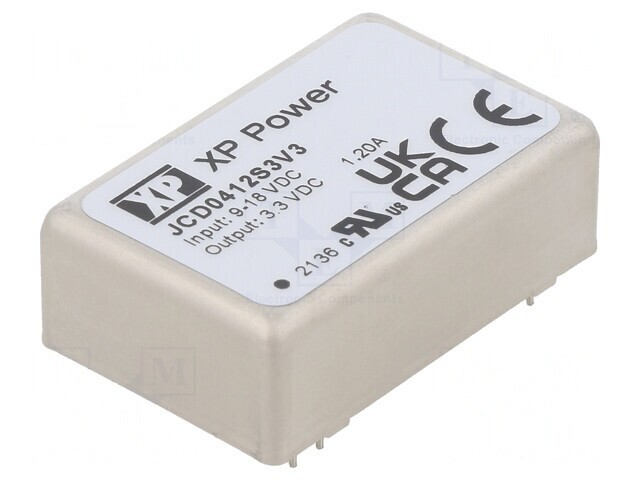 Convertor DC/DC 4W 9-18V la 3.3V 1200mA THT