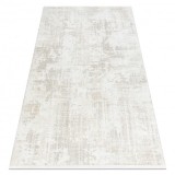 Covor modern DUKE 51374 crem - Vintage, structurat, foarte moale, franjuri, 80x150 cm