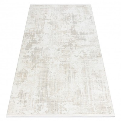Covor modern DUKE 51374 crem - Vintage, structurat, foarte moale, franjuri, 120x170 cm foto