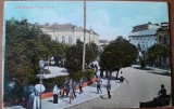 Carte postala, Giurgiu Piata Carol, 1924
