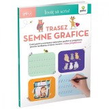 Trasez semne grafice 5-6 ani, Invat sa scriu!