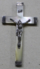 CRUCIFIX DIN SIDEF SI ARGINT 1886 foto