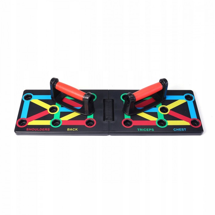 Placa pentru flotari, Pliabila, 20x64 cm, Plastic, Negru