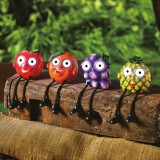 Lampa solara LED fructe gradina, 17 cm, 2 LED alb rece, 4 modele, IP44