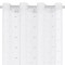 Perdea Decorativă, Model Franjuri cu Inele, Culoare Alb, Dimensiuni 140x260cm