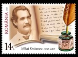 ROMANIA 2025 MIHAI EMINESCU Serie 1 timbru LP.2499 MNH**