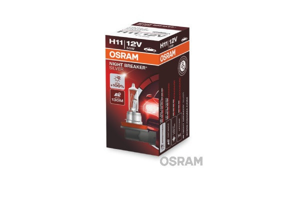 Bec 12V H11 55 W Night Breaker Silver +100% Osram 79474 64211NBS