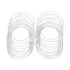 Inele perdea dus, plastic, transparente, AN0103, set 12 bucati