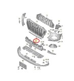 Grila bara protectie Audi Q3 (F3), 07.2018-, parte montare Fata, RapidAuto 13X527-5