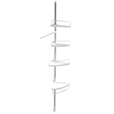 Raft de Baie APF&reg; Telescopic cu 4 Etajere , Bare din Inox ,Reglabil