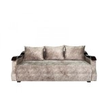 Canapea Extensibila Dana, 220x100x75 Cm, Velvet Cappuccino