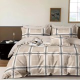 LENJERIE DE PAT PERCALLE IMPRIMAT (PRC127) - king size 4 piese