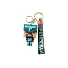 Figurină Minecraft, breloc, 6cm, multicolor, modele diverse/aleatoriu