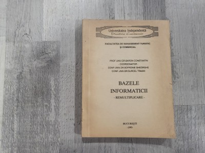 Bazele informaticii de Baron Constantin foto