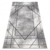 Covor NOBLE modern 1520 45 Vintage, geometriai, linii - structural două niveluri gri, 140x190 cm, Dreptunghi, Poliester