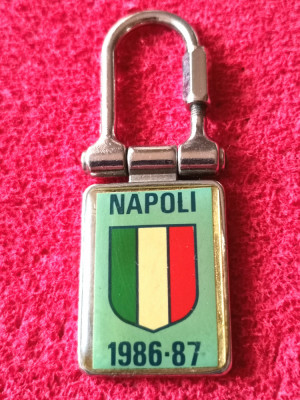 Breloc fotbal - SSC NAPOLI (Campioana Italiei 1986/1987) foto