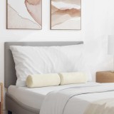 vidaXL Perne Bolster 2 pcs Crem &Oslash; 15 x 40 cm Țesătură din corduroy 42014294