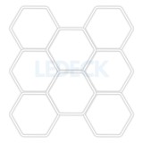 Cumpara ieftin Lumina LED Hexagonala Profesionala Aluminiu , 8 Module 299x315CM - Service Auto, Detailing, Ateliere, Spatii Comerciale