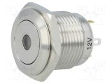 Comutator anti-vandalism ONPOW Poz: 2 SPST-NO 2A/36VDC IP65 verde