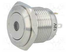 Comutator anti-vandalism ONPOW Poz: 2 SPST-NO 2A/36VDC IP65 verde