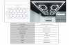 Sistem de Iluminare Plafon Hexagon / HoneyComb 3,94 x 2,10 m Performance AutoTuning