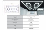 Sistem de Iluminare Plafon Hexagon / HoneyComb 3,94 x 2,10 m Performance AutoTuning