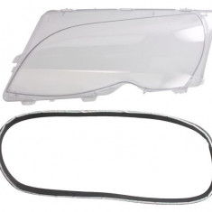 Dispersor plastic far Bmw Seria 3 (E46), Sedan/Combi,10.2001-06.2005, cu garnitura, 63126922589; 63126923409, 20-0321-LA-1 TYC, partea Stanga