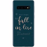 Husa silicon personalizata pentru Samsung Galaxy S10, Fall In Love