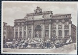 Carte postala, Roma, Fontana di Trevi, perioada interbelica