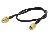 Cablu SMA 50&Omega; 0,3m Negru