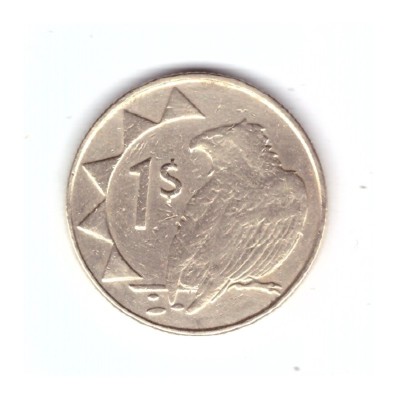 Moneda Namibia 1 dollar/dolar 2008, stare relativ buna, curata foto