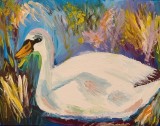 Tablou lucrat manual in acrilic panza pe sasiu 30 x 40 cm, Natura statica, Altul