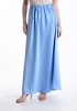 Fusta satin lunga eleganta - Albastru deschis, Oem