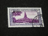 Timbru Laos 1952 &ndash; Vientiane, templu budist, 1 Kip, ștampilat -A62