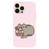 Husa compatibila cu Apple iPhone 14 Pro, Viceversa, model Icecream Pusheen, Silicon, TPU