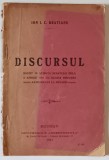 ION I.C. BRATIANU , DISCURSUL ROSTIT IN SEDINTA SENATULUI , 2 APRILIE 1911 , APARUTA 1911